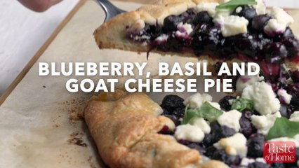 Blueberry Basil and Goat Cheese Pie