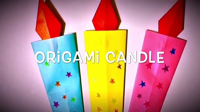 折り紙 ろうそく Origami Candle