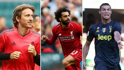 Modric e Salah a sonhar com a "coroa" de Cristiano Ronaldo na UEFA
