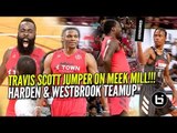 James Harden & Russell Westbrook TEAM UP VS Travis Scott & Demar DeRozan!