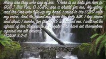 Bible verses of hope, relaxing gospel instrumentals,& waterfalls flowing.