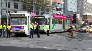 Yarra Trams B class side on collision Spencer St April new.mov