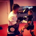 kickboxing girl training