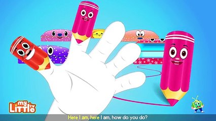 Crayons Finger Family Nursery Rhymes for Children | My Little TV