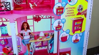 NEW Barbie Dream House Dollhouse new Furnished Mansion + Pool & Garage with Disney Prince