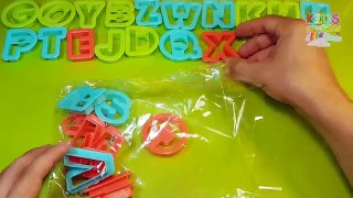 New Cookie Cutters for Playing with Kids Rainbow ABC | Alphabet Letters Craft with Play Do