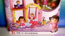 MegaBloks Doras Family Nursery kindergarten 3081 with Swing & Rocking Horse Building Bloc