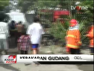 Gudang Penyimpanan Kabel Listrik PLN di Kediri Ludes Terbakar