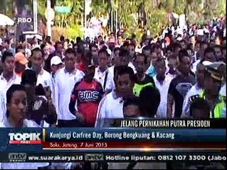 Kunjungi Car Free Day, Presiden Jokowi Borong Bengkuang dan Kacang