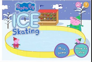 Peppa Pig Ice Skating Games Movie For Kids Children