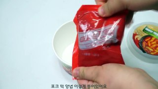 편의점 떡볶이+삼각김밥+스트링치즈 먹방!