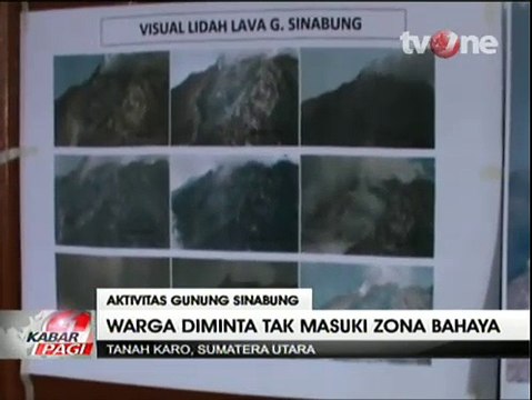 Aktivitas Kegempaan Gunung Sinabung Belum Usai, Warga Diminta Waspada