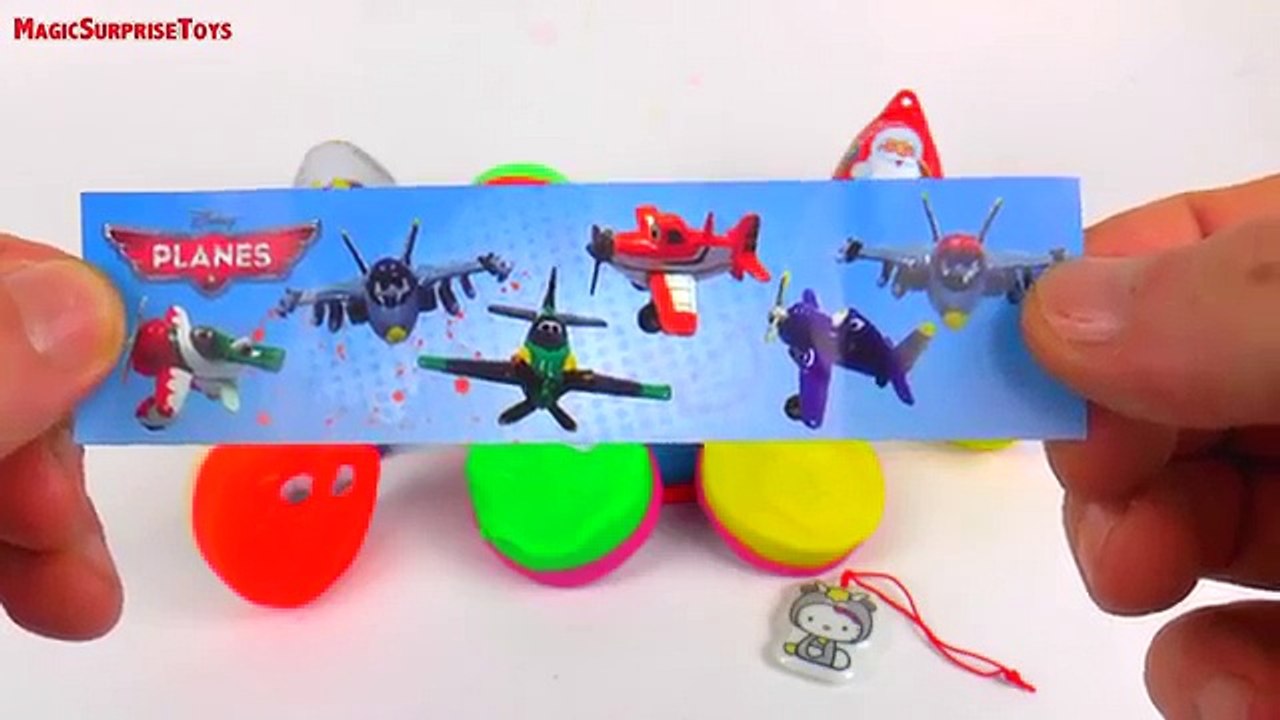 Play Doh Wheel Surprise Eggs. Kinder Surprise Eggs unboxing. Donald Duck Disney Planes Tom