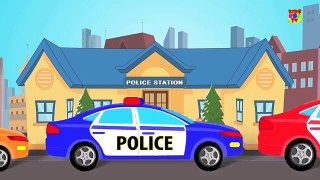 Police Car Finger Family | Finger Family Rhyme | Kids Police Car