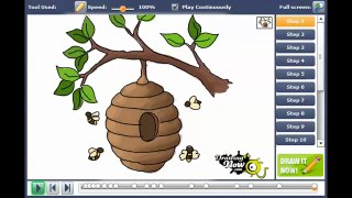 How to draw a beehive