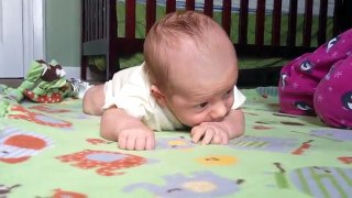 Teaching baby to roll over