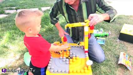 SURPRISE MEGA Bloks First Builders Crane! HobbyBear Vtech with HobbyPapa HobbyKidsTV