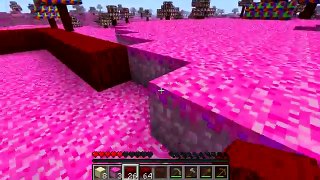 Lets Play Candy Land Minecraft Mod: Part 1 Making a House