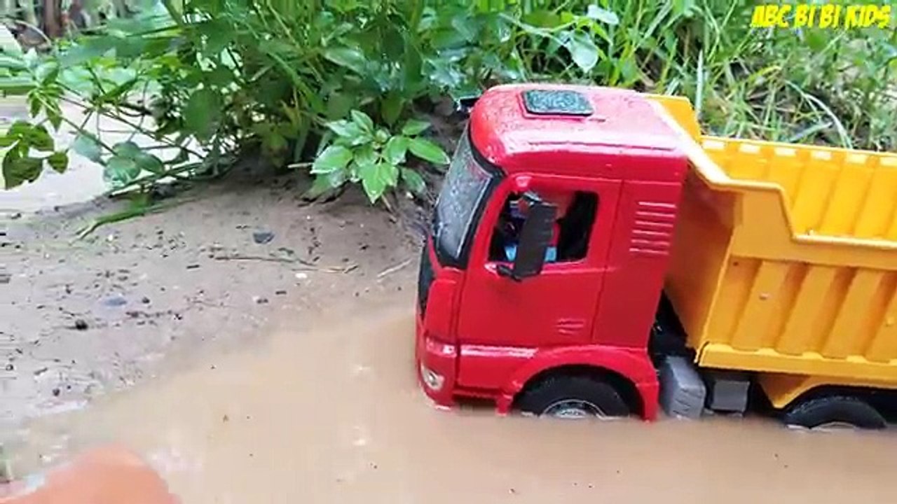 Dump truck for children | Truck working videos | Excavator for kids | ABC Bi Bi Kids