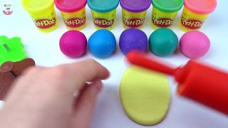 Learning Colors Play Doh Balls Animals Monkey Butterfly Bear Best Learning Video for Child