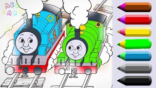 Thomas and Percy Friends Coloring Book Learn Colors and Coloring Thomas the Tank Engine