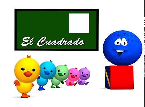 Figuras geométricas: EL CUADRADO formas y figuras para niños La Pelota Loca