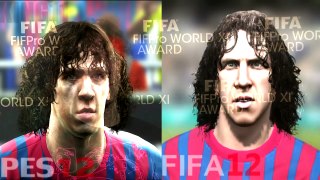 PES 12 vs FIFA 12 | Part I faces