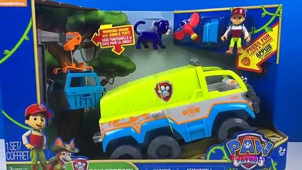 PAW TERRAIN VEHICLE FROM THE PAW PATROL JUNGLE RESCUE WITH RYDER, BABY PANTHER, PARROT & T