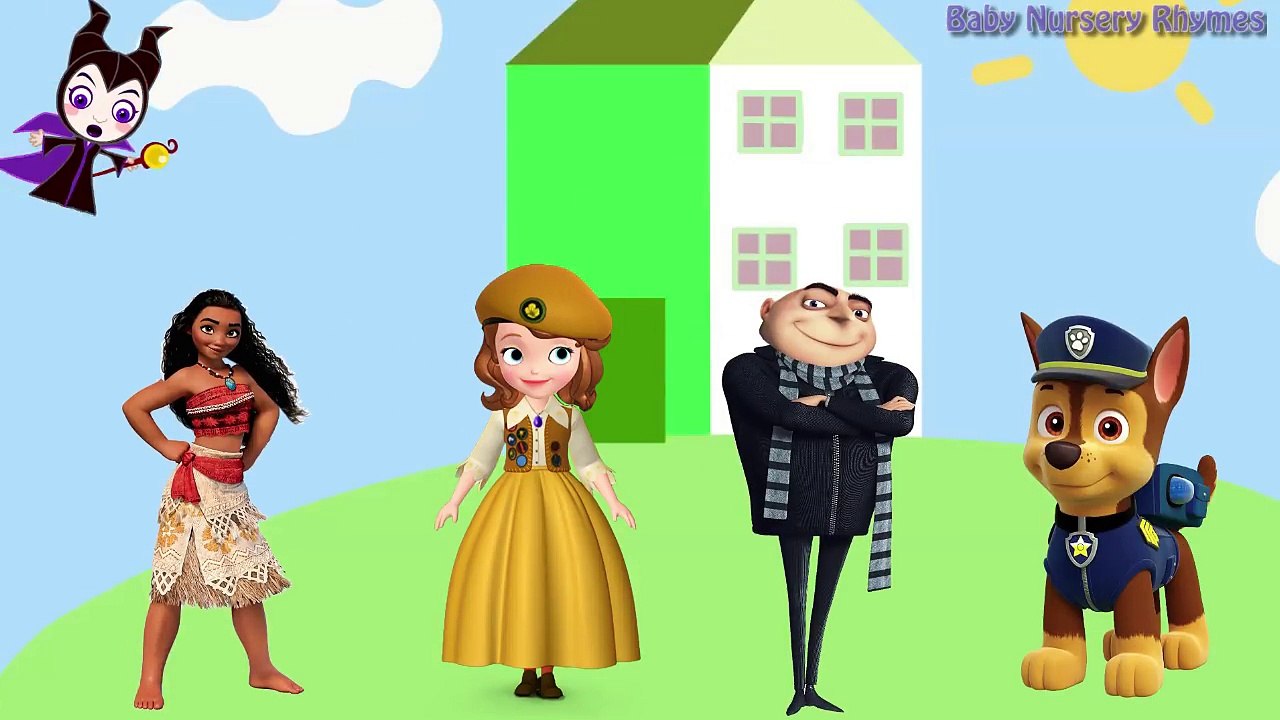 Wrong Heads Funny Despicable Me 3 Gru Sofia the First Paw Patrol Moana Finger Family Nurse