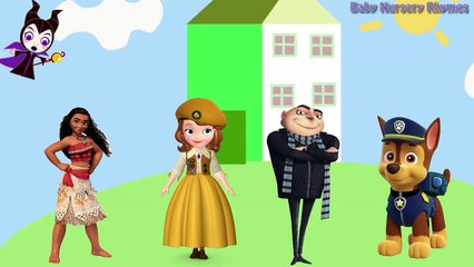 Wrong Heads Funny Despicable Me 3 Gru Sofia the First Paw Patrol Moana Finger Family Nurse