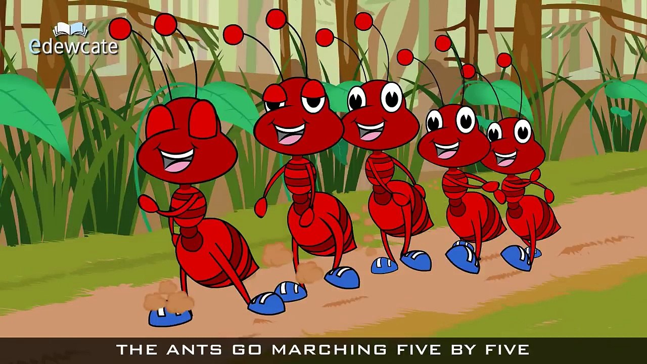 Edewcate english rhymes The Ants go Marching On...