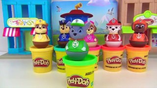 PAW PATROL Wobble Weeble Play doh Fun with Chase & Skye