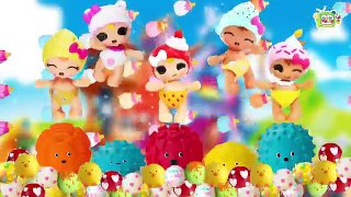 Lalaloopsy Five Little Monkeys JUMPING ON THE BED ♥Toy Nursery Rhyme♥ Kids Songs Baby Song
