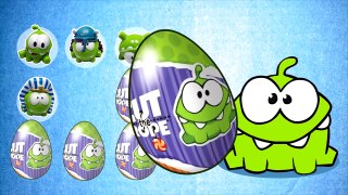 Om Nom. Cartoon. Om Nom Adventures. New Collection. Kinder Surprise Eggs unboxing.