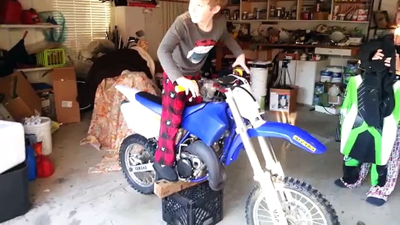 Mac gets a dirt bike for Xmas new