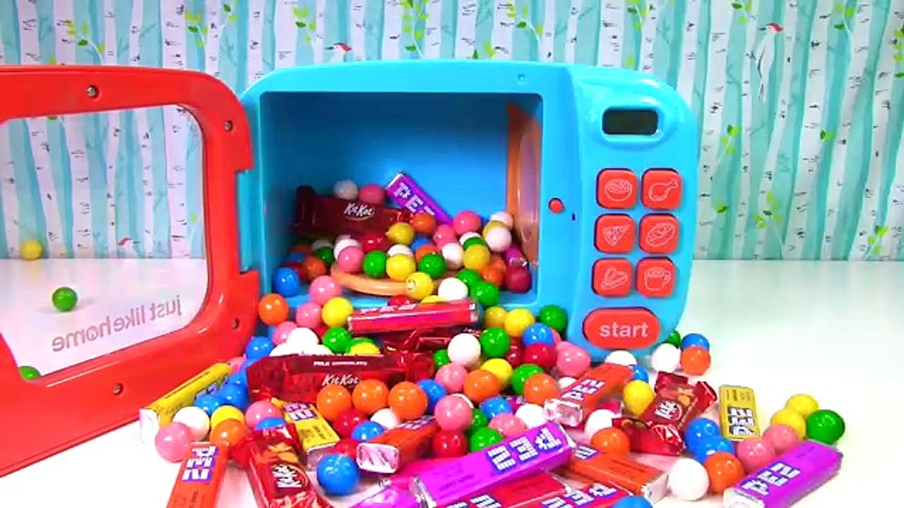 Magical Just Like Home Microwave Toy Appliances Toys PEZ Candy Video for Kids