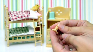 Sylvanian Families Calico Critters Childrens Bedroom Set Unboxing and Setup Kids Toys