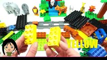 Wild Animals Train Toys for Kids Learn Colors with Toy Train Building Blocks Toys for Chil