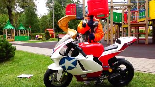 Bad Baby & Power Wheels Car - Learn Colors with Kids Bike Nursery Rhumes Songs for children