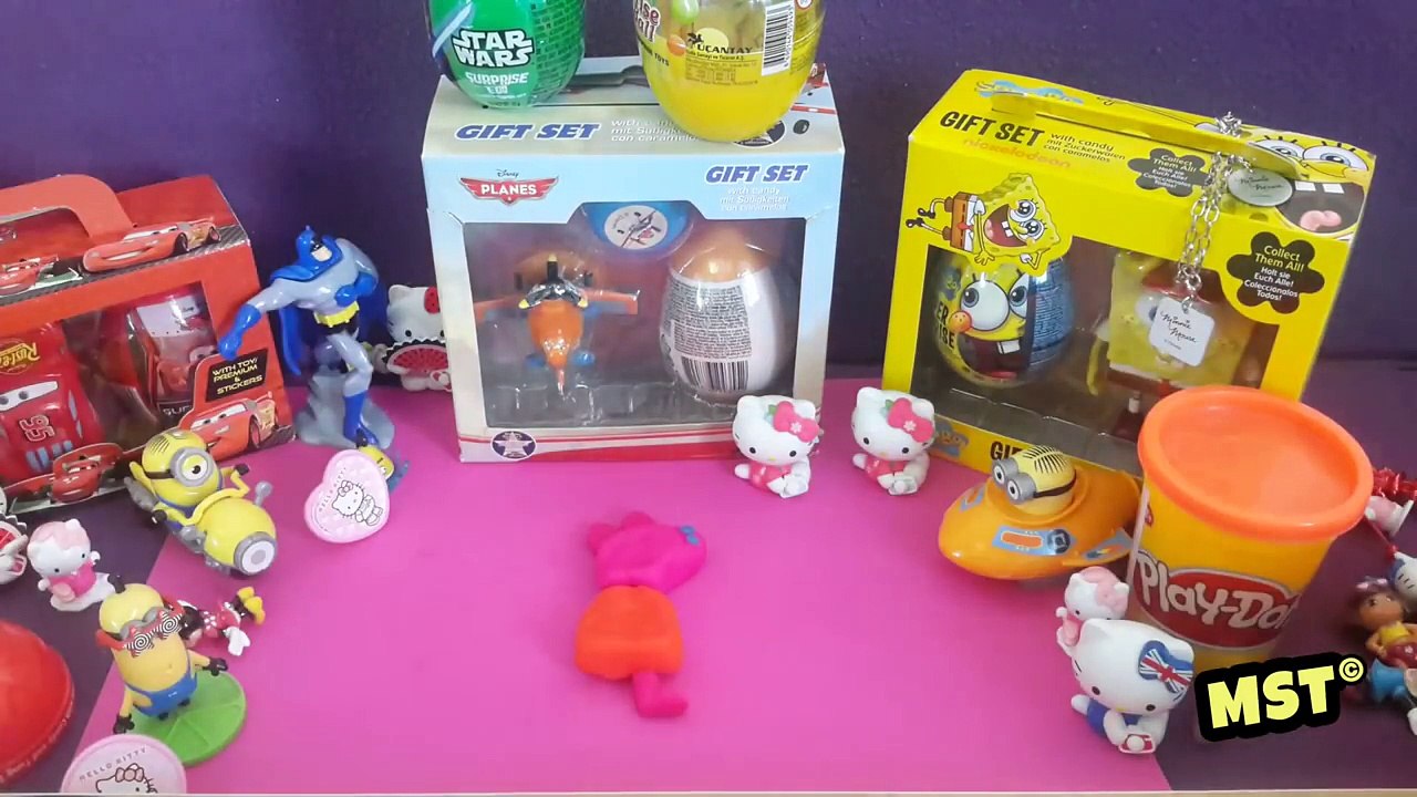 Peppa Pig Kinder Surprise eggs Play Doh Minnie Mouse [MST]