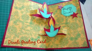 DIY Diwali Greeting Card Making Idea | Diwali Popup Card | How To| Craftlas