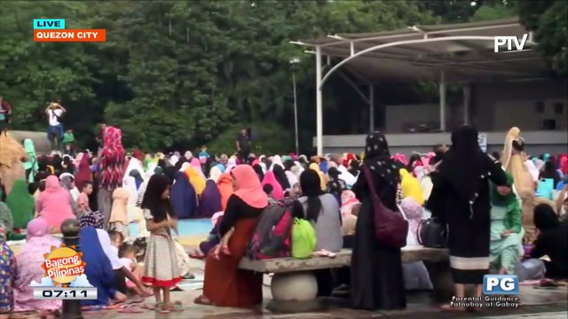 Update sa sitwasyon sa Quezon City Circle kaugnay ng pagdiriwang ng Eid'l Adha