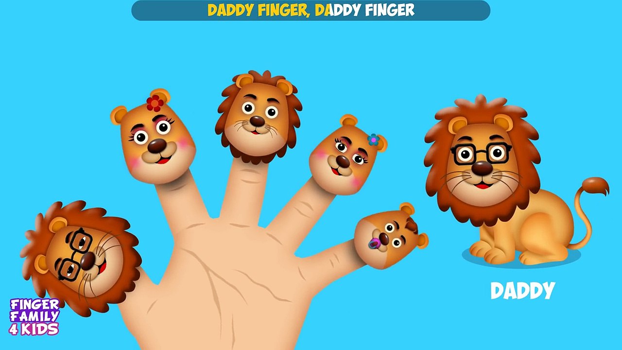 The Finger Family Lion Family Nursery Rhyme | Lion Finger Family Songs