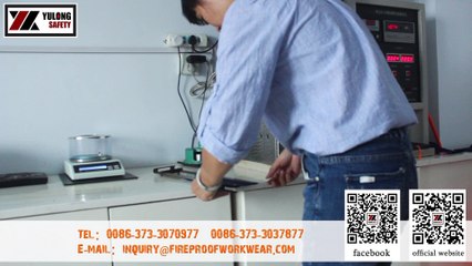 YULONG textile Burn Test Of Flame Retardant Fabric Video and it is glorious