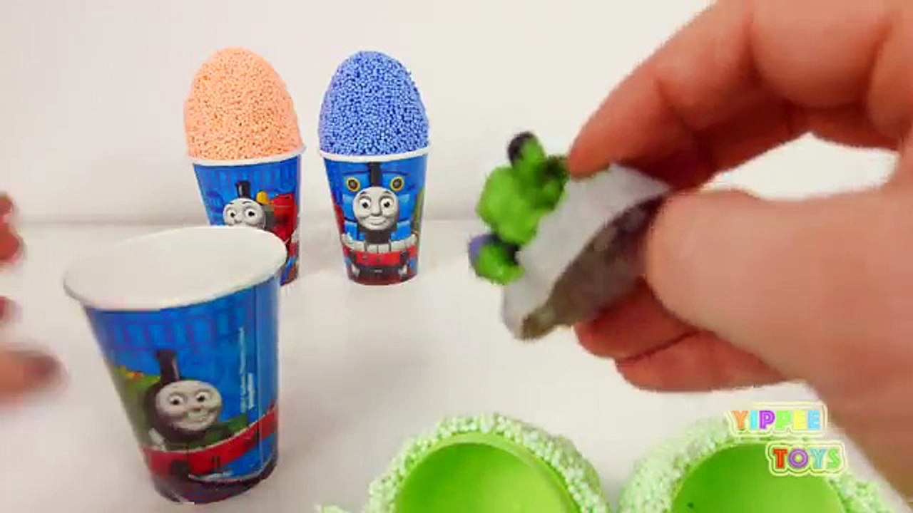Playfoam Surprise Eggs Thomas & Friends Minions Star Wars SpongeBob Marvel Avengers Hulk P
