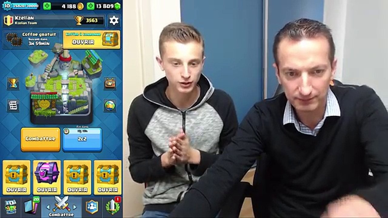 ÉNORME PACK OPENING AVEC MON PÈRE SUR CLASH ROYALE !
