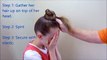 Spinning Bun Hairstyle, Dad Does Hair