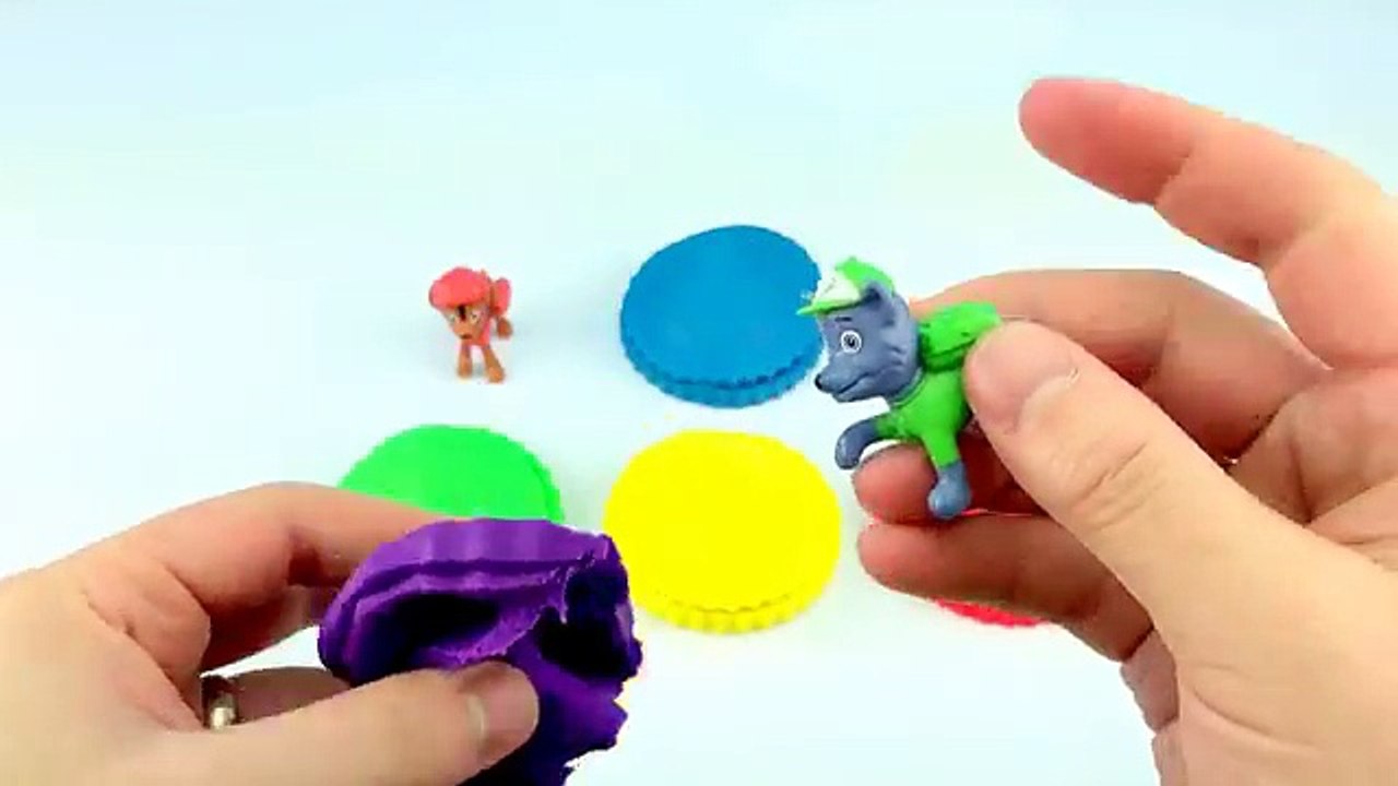 Paw Patrol Play Doh Surprise Eggs Circle Shapes Learn Colors