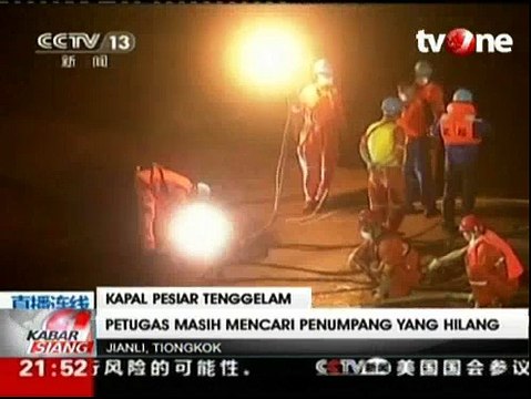 Kapal Tenggelam di China, Tim Evakuasi Masih Cari Penumpang yang Hilang