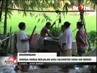 Demi Air Bersih, Warga Ciamis Jalan 1 Km